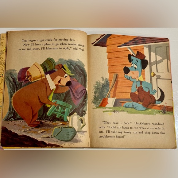 Vintage 1959 Little Golden Book- Huckleberry Hound Builds a House “B” print VGC - Picture 7 of 16